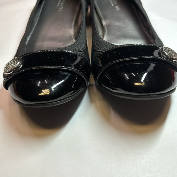 Coach Chelsey Ballet Flats Black Semi Mat in Size 6.5 - Picture 4 of 11